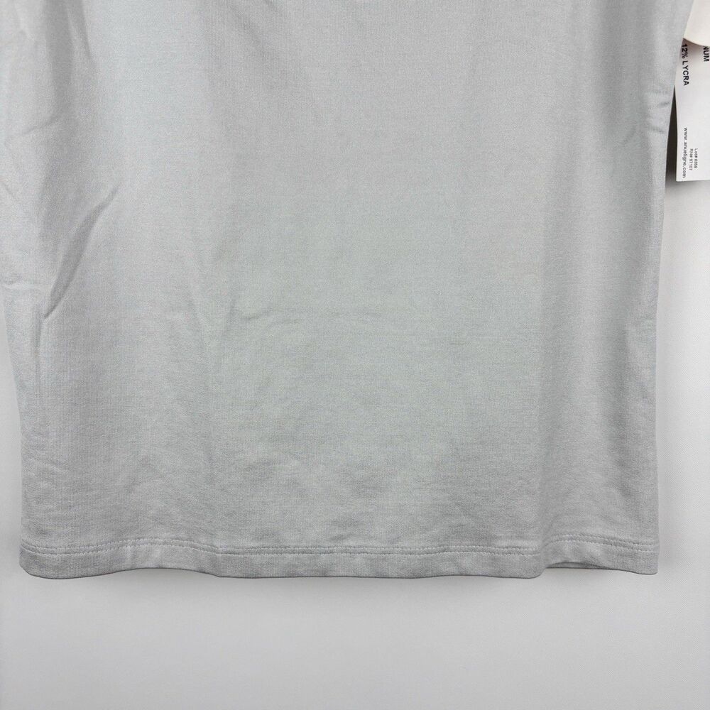 A'nue Ligne Tank Top Women Size M Blouse Platinum Color, Scoop Neck, Sleeveless - Picture 3 of 6